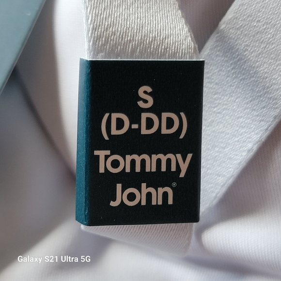 Tommy John Comfort Smoothing Triangle Bralette Plein Air (Blue) Sz S (D-DD) NWT - Picture 6 of 12